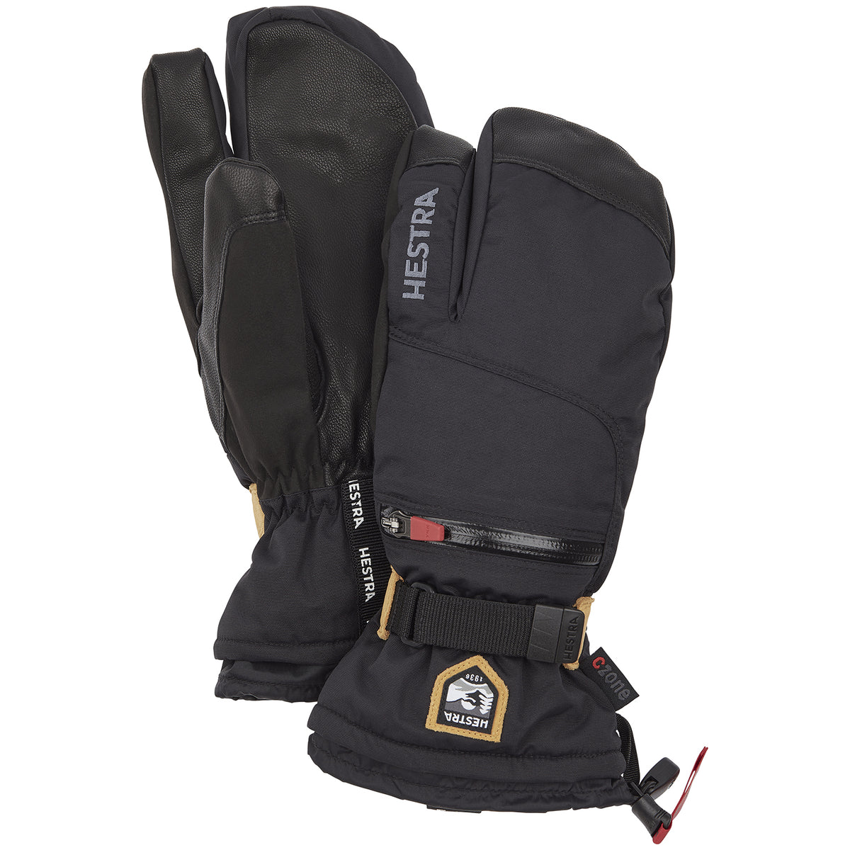 Hestra All Mountain CZone 3-Finger Mittens Black