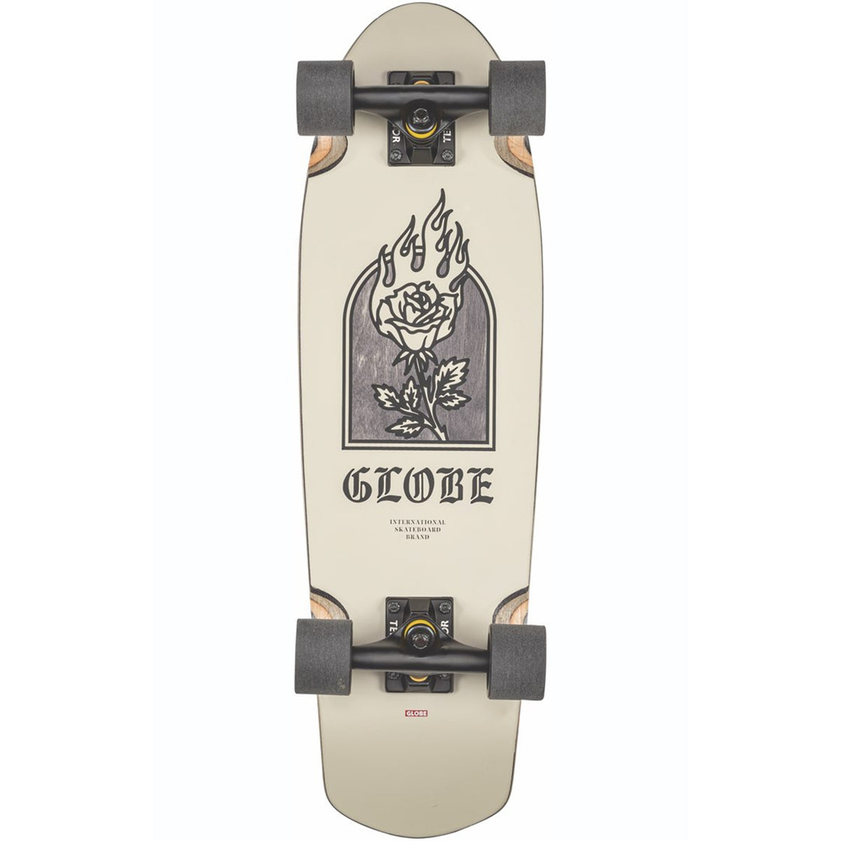 Globe Trooper Cruiser Skateboard Complete Off White/Rose