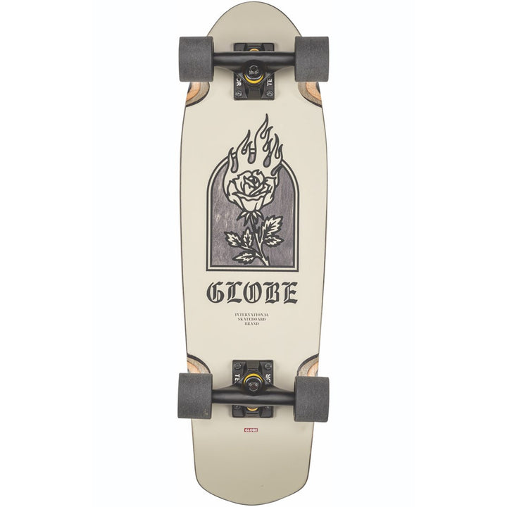 Globe Trooper Cruiser Skateboard Complete Off White/Rose