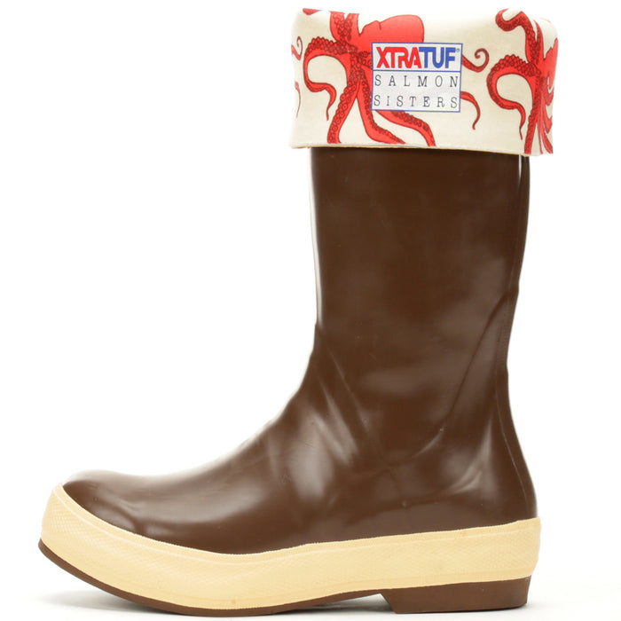 XTRATUF 15" Salmon Sisters Legacy Boots - Women's Chocolate/Octopus