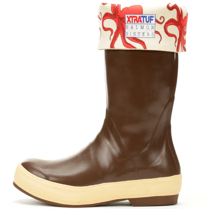 XTRATUF 15" Salmon Sisters Legacy Boots - Women's Chocolate/Octopus