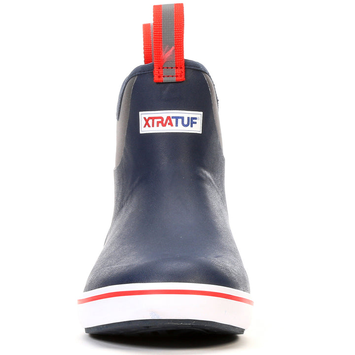 XTRATUF 6" Ankle Deck Boots - Men's Navy/Red