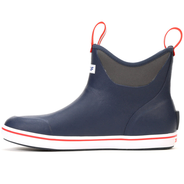 XTRATUF 6" Ankle Deck Boots - Men's Navy/Red
