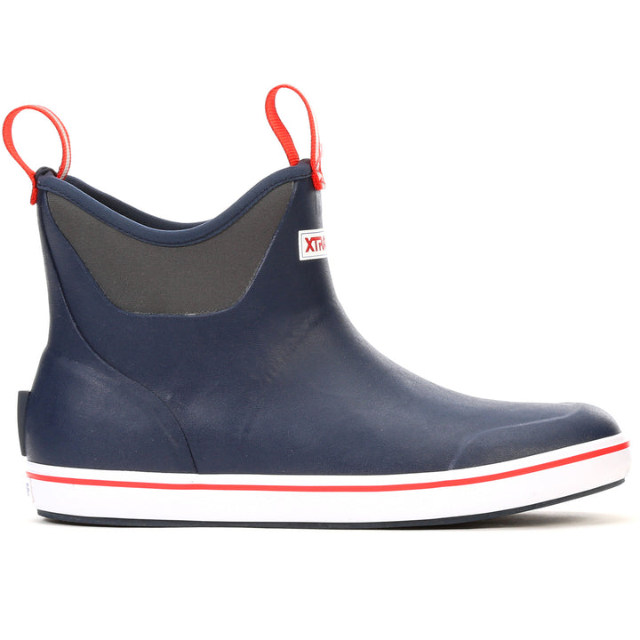 XTRATUF 6" Ankle Deck Boots - Men's Navy/Red