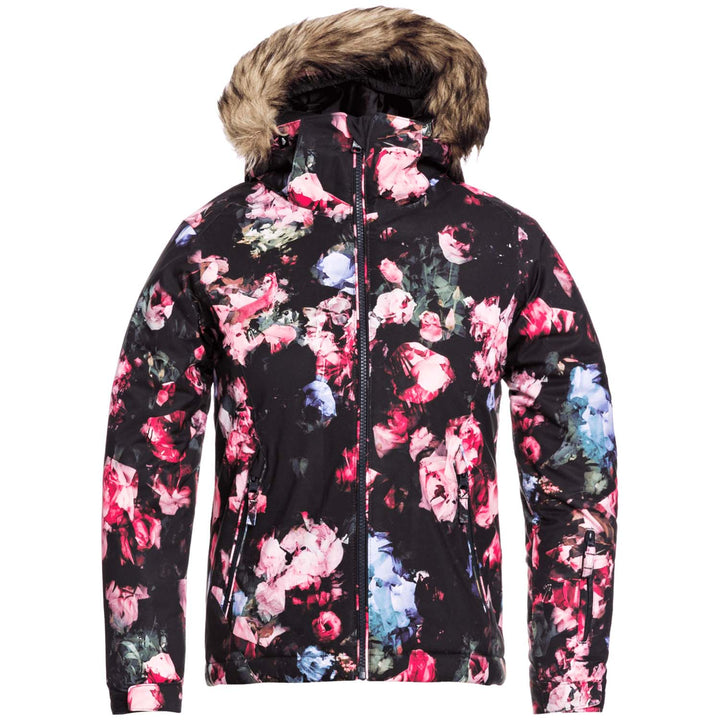 Roxy American Pie Jacket - Girls' True Black Blooming Party