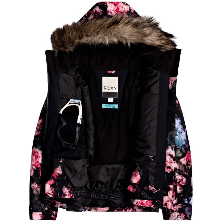 Roxy American Pie Jacket - Girls' True Black Blooming Party