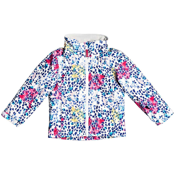 Roxy Mini Jetty Jacket - Little Girls' Bright White Leopold