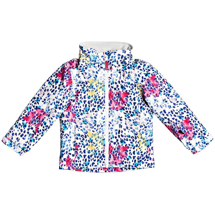 Roxy Mini Jetty Jacket - Little Girls' Bright White Leopold