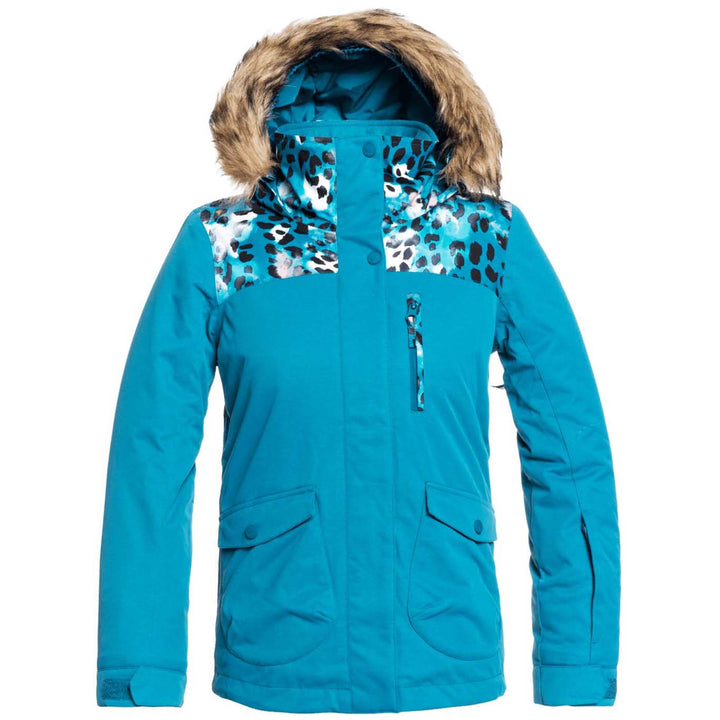 Roxy Moonlight Jacket - Girls' Ocean Depths Leopold