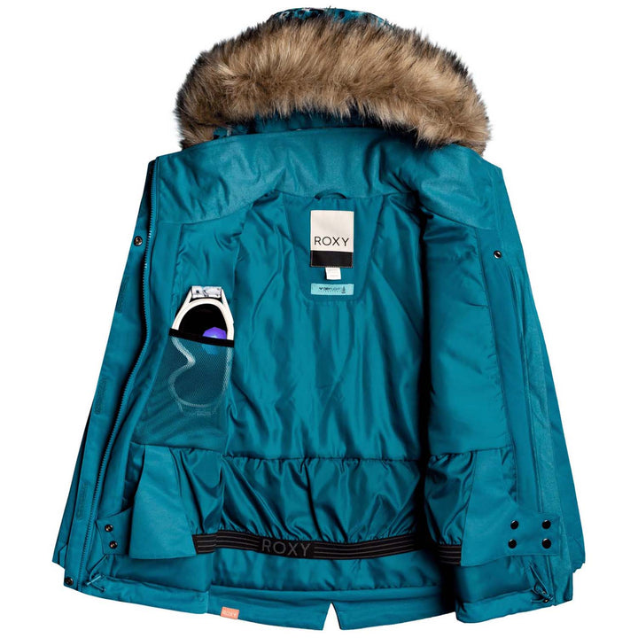 Roxy Moonlight Jacket - Girls' Ocean Depths Leopold
