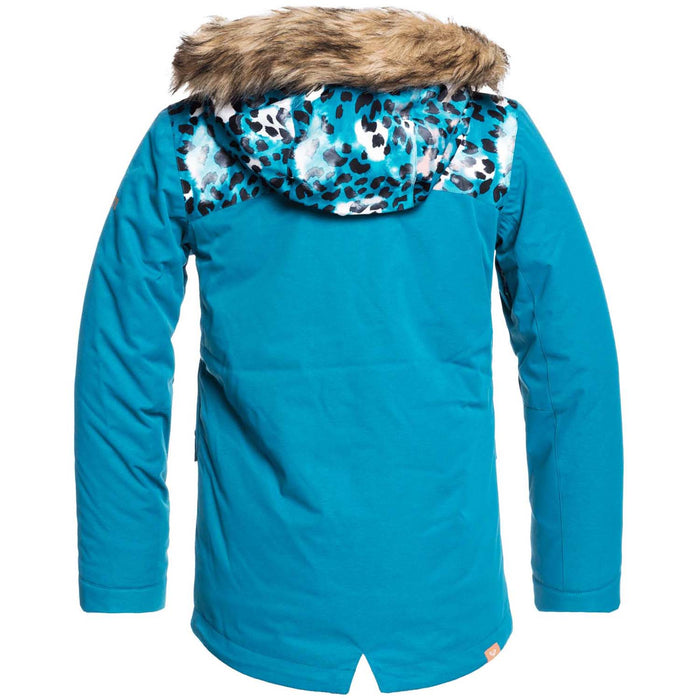 Roxy Moonlight Jacket - Girls' Ocean Depths Leopold