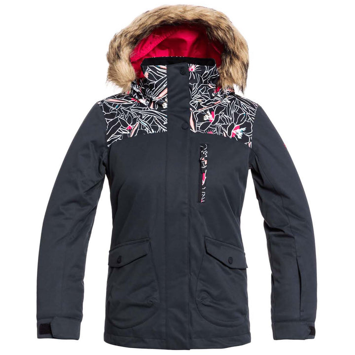 Roxy Moonlight Jacket - Girls' True Black Outlines