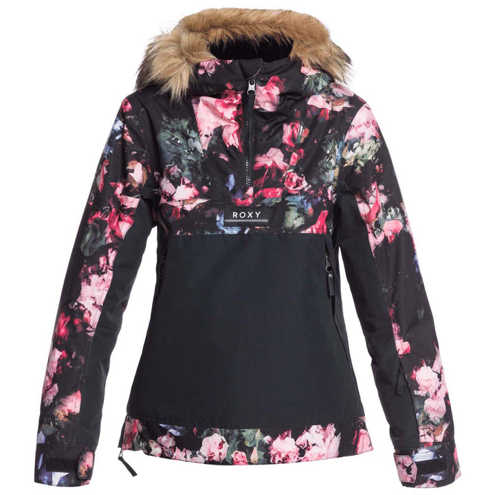 Roxy Shelter Jacket - Girls' True Black Blooming Party