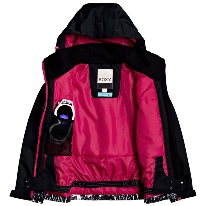Roxy Delski Jacket - Girls' True Black Tiger Camo