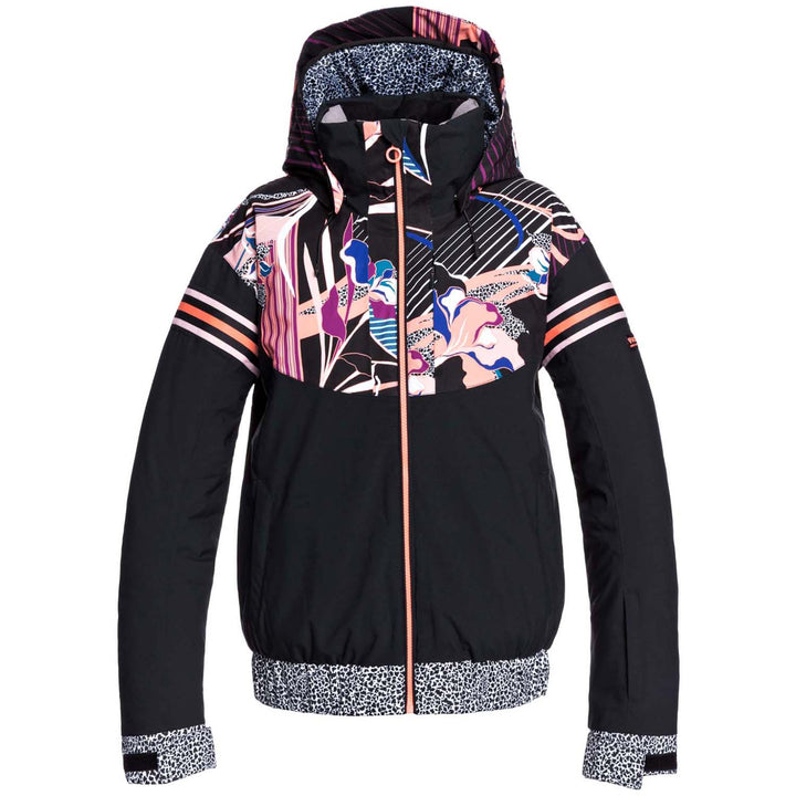 Roxy Pop Snow Meridian Jacket - Women's True Black Pop Flowers