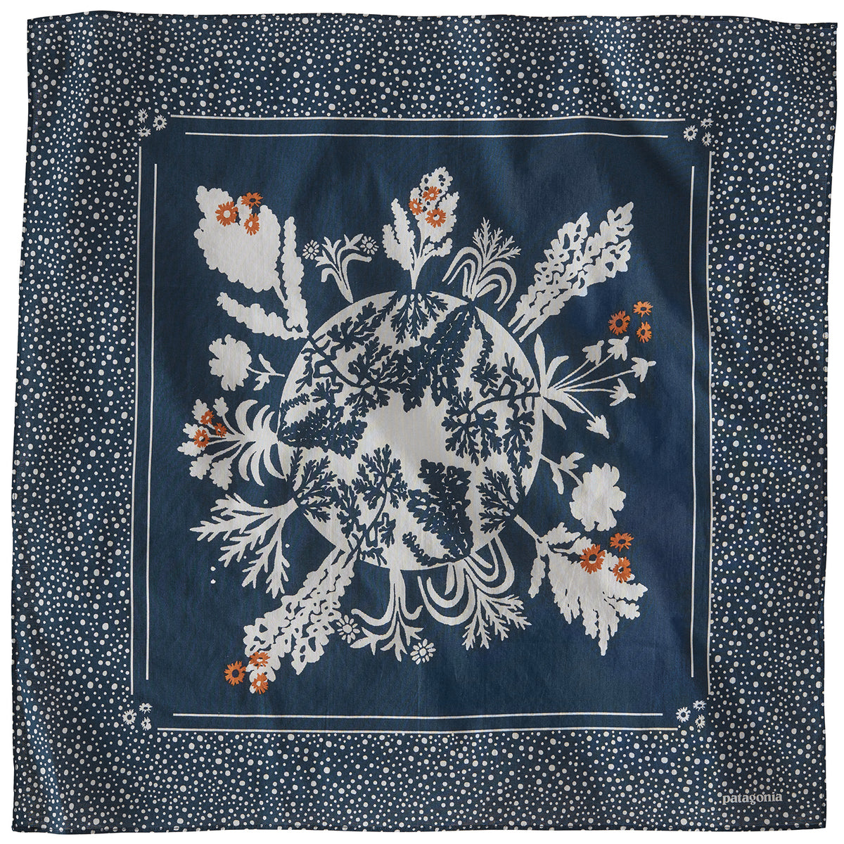 Patagonia Cotton Bandana Regenerative Planet/Stone Blue