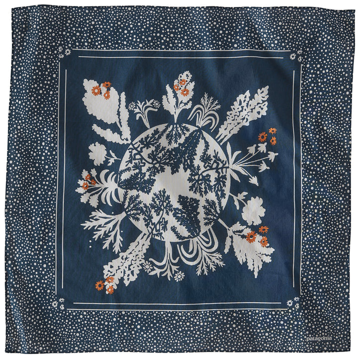 Patagonia Cotton Bandana Regenerative Planet/Stone Blue