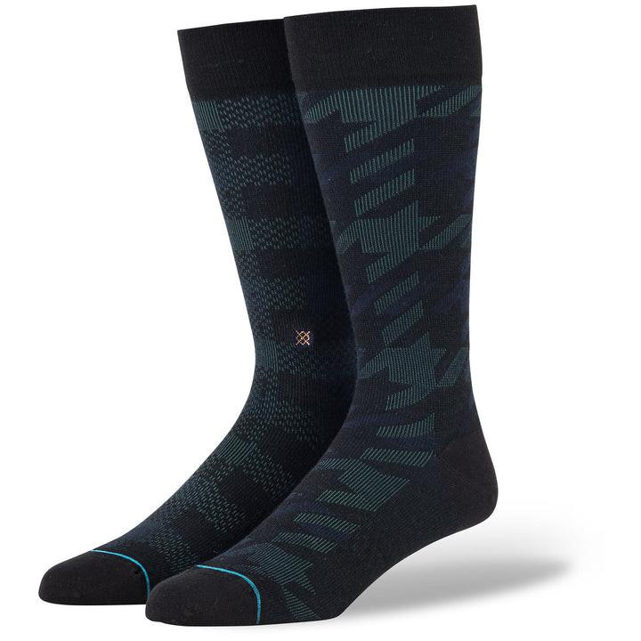 Stance Plaid Out Socks Black