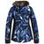 Roxy Jet Ski Premium Jacket - Women's Mazarine Blue Striped Leaves