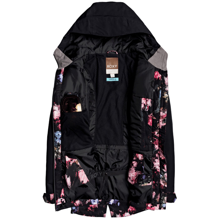 Roxy Stated Parka - Women's True Black Blooming Party