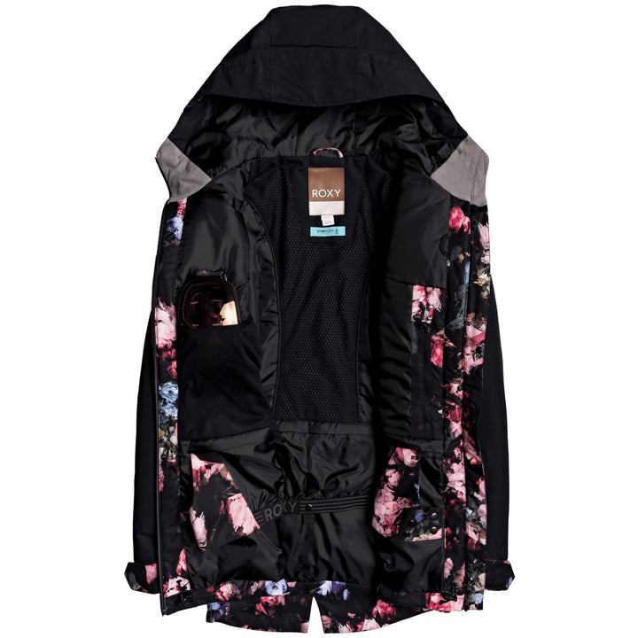 Roxy Stated Parka - Women's True Black Blooming Party
