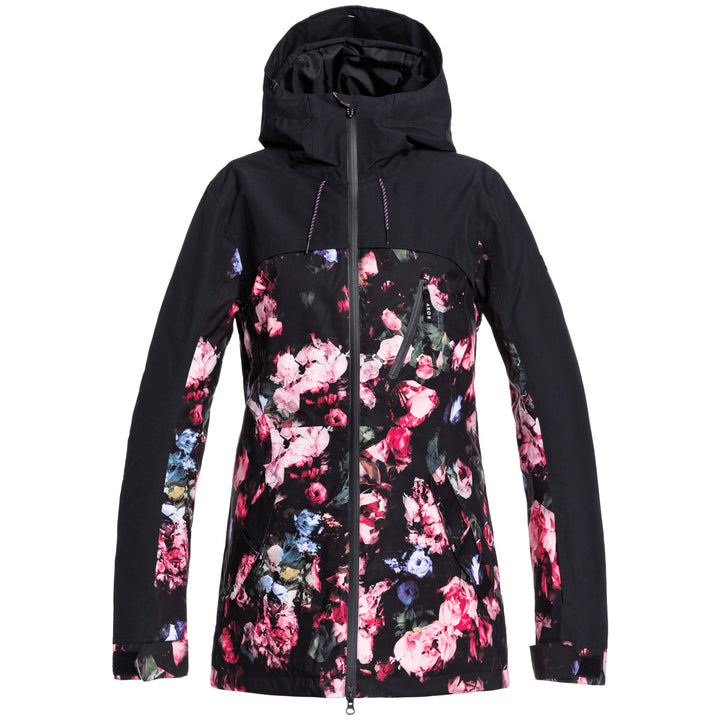 Roxy Stated Parka - Women's True Black Blooming Party