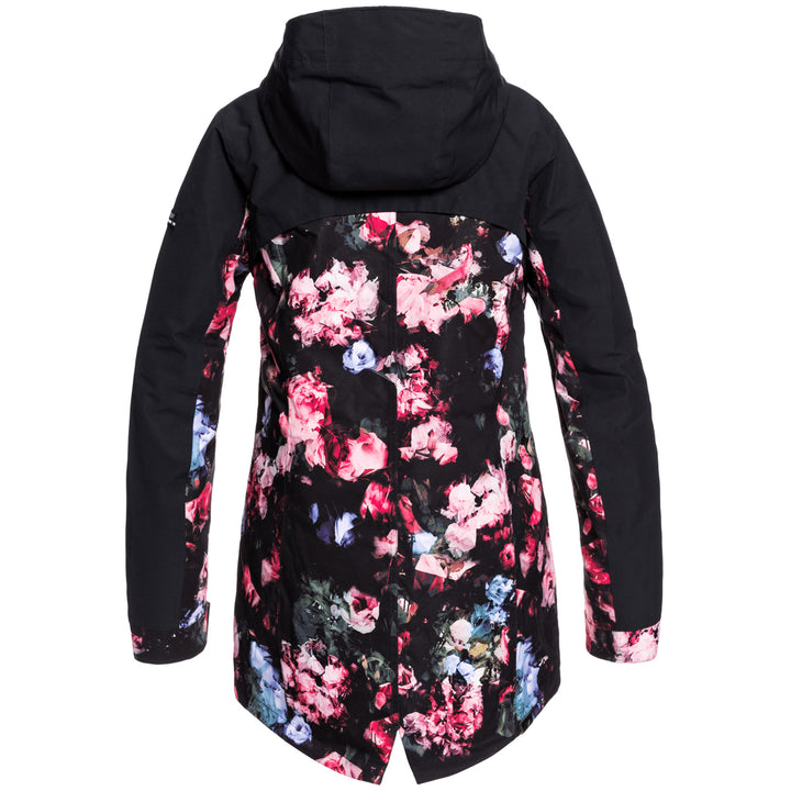Roxy Stated Parka - Women's True Black Blooming Party