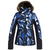 Roxy Jet Ski Premium Jacket - Women's Mazarine Blue Striped Leaves