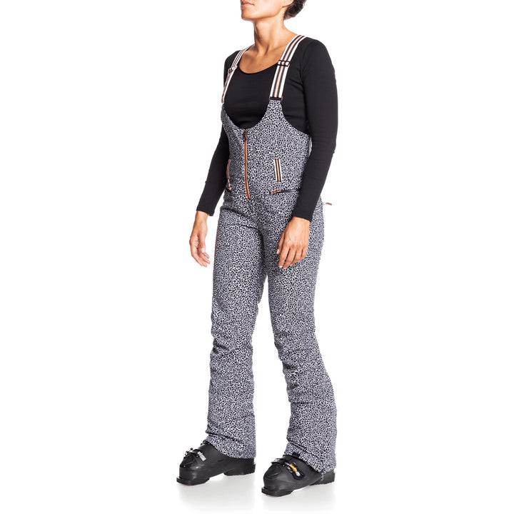 Roxy Pop Snow Summit Bib Pants - Women's True Black Pop Animal