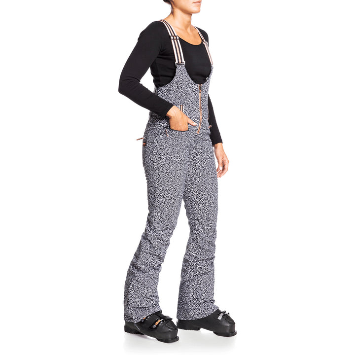 Roxy Pop Snow Summit Bib Pants - Women's True Black Pop Animal