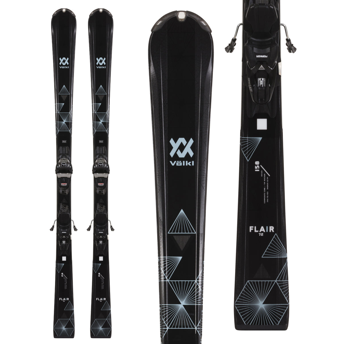 Völkl Flair 72 Skis + vMotion 10 GW Bindings - Women's 2021
