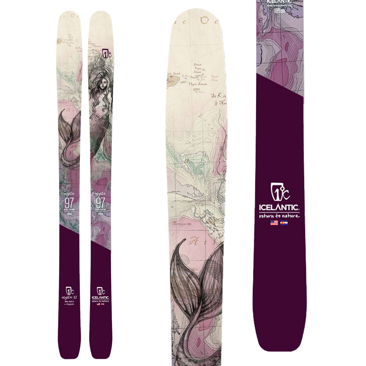 Icelantic Mystic 97 Skis - Women's 2021