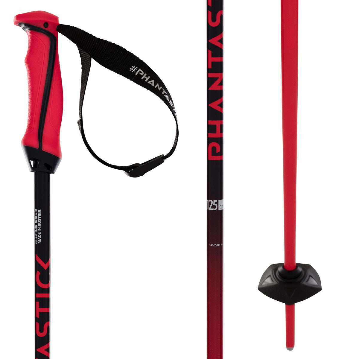 Völkl Phantastick 18 Ski Poles Red/Blue Fade