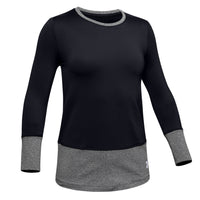 Under Armour ColdGear® Long Sleeve Crew - Girls' Black::Black