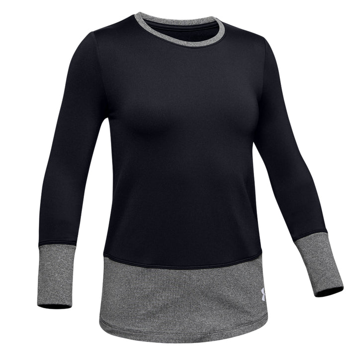 Under Armour ColdGear® Long Sleeve Crew - Girls' Black
