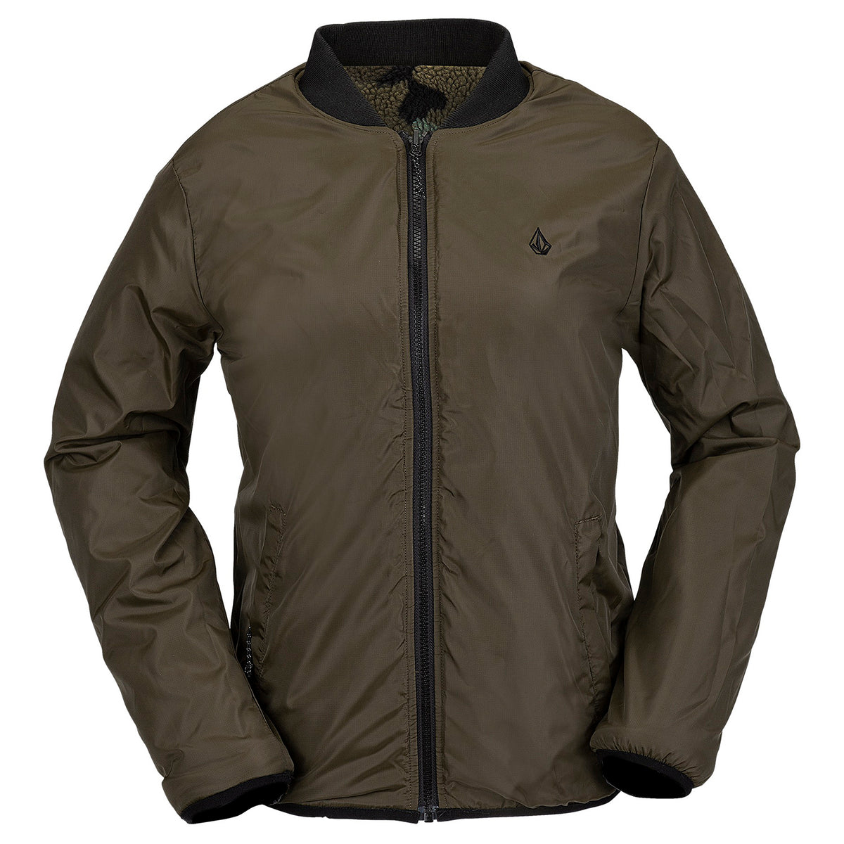 Volcom Reversible Polar Jacket - Women's Service Green