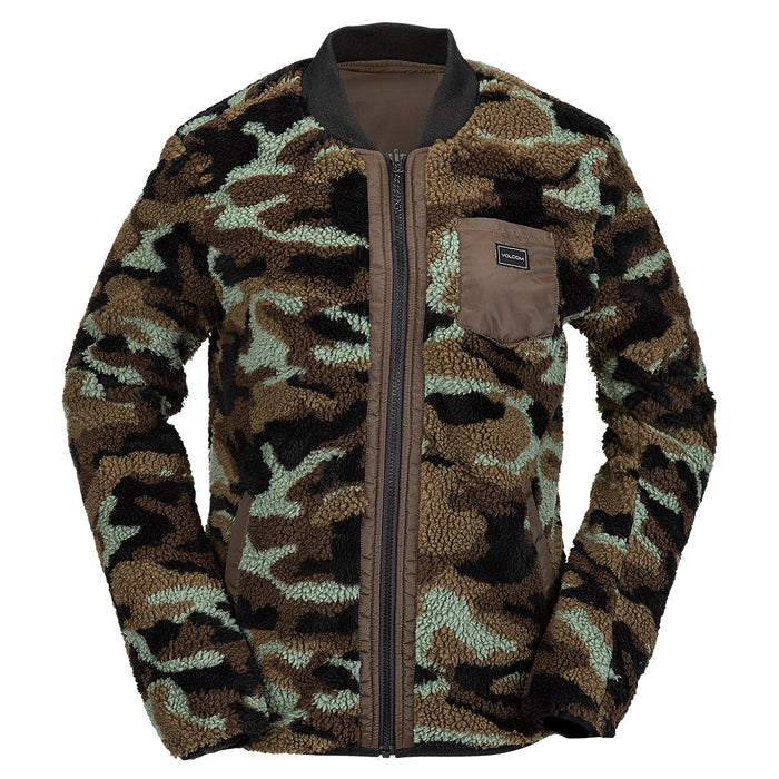 Volcom Reversible Polar Jacket - Women's Service Green