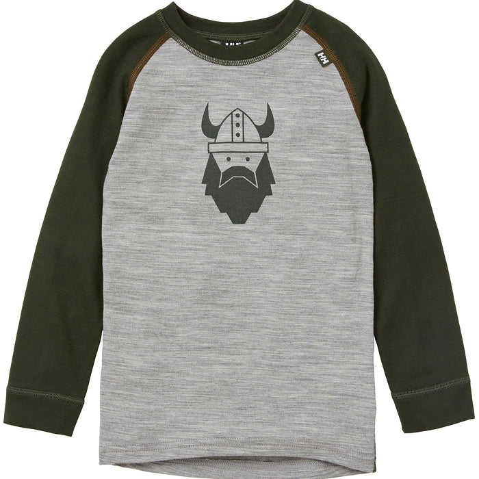 Helly Hansen HH Merino Mid Baselayer Set - Little Kids' Pine Green