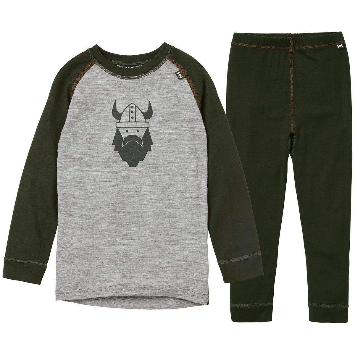 Helly Hansen HH Merino Mid Baselayer Set - Little Kids' Pine Green