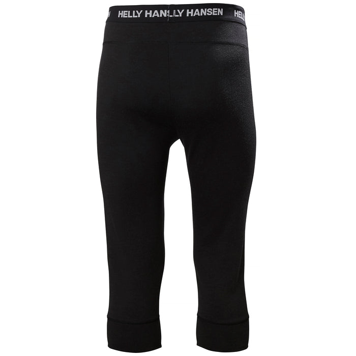 Helly Hansen Lifa Merino Midweight 3/4 Base Layer Pants Black