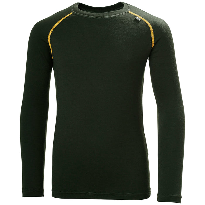 Helly Hansen HH Merino Mid Baselayer Set - Kids' Pine Green