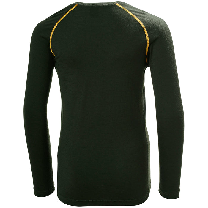 Helly Hansen HH Merino Mid Baselayer Set - Kids' Pine Green