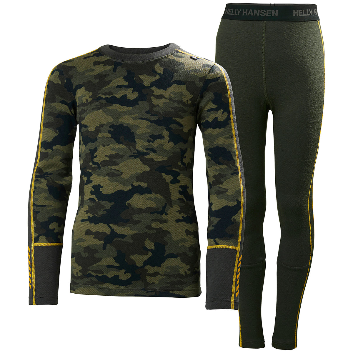 Helly Hansen Lifa Merino Midweight Baselayer Set - Kids' Pine Green