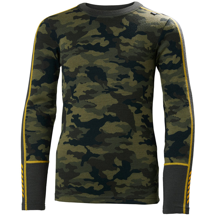 Helly Hansen Lifa Merino Midweight Baselayer Set - Kids' Pine Green