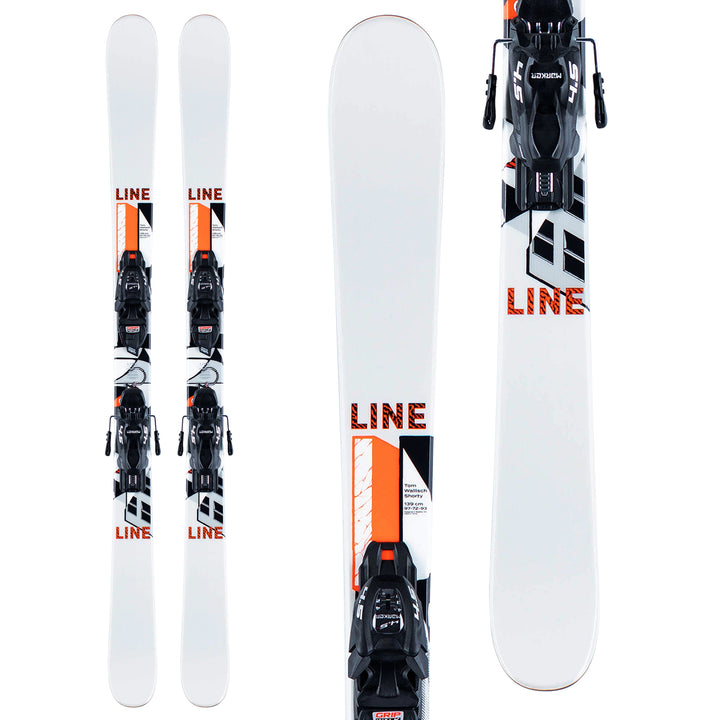 Line Skis Tom Wallisch Shorty Skis + FTD 7.0 Bindings - Boys' 2021