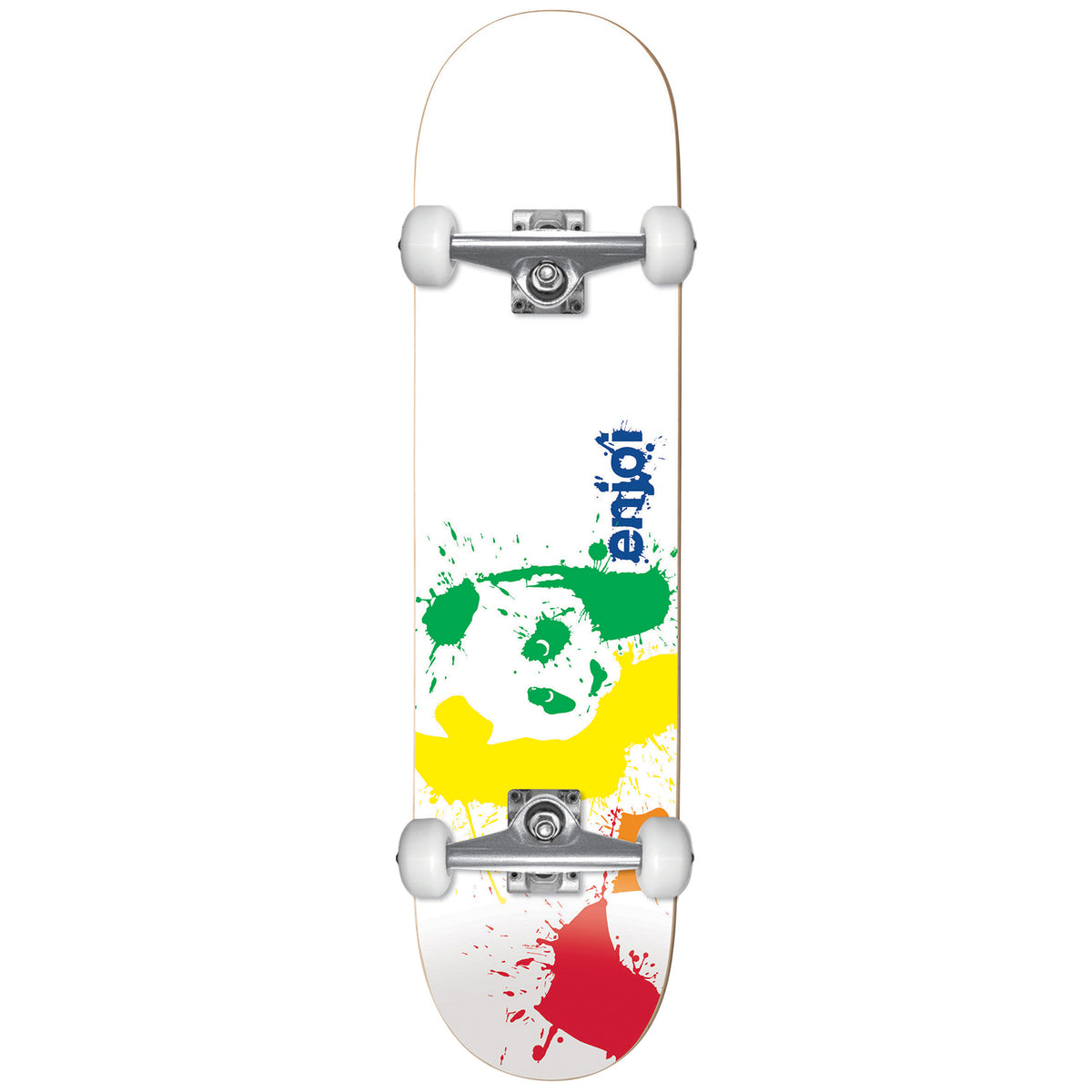 Enjoi Splatter Panda Spectrum 7.75 Skateboard Complete - Kids'