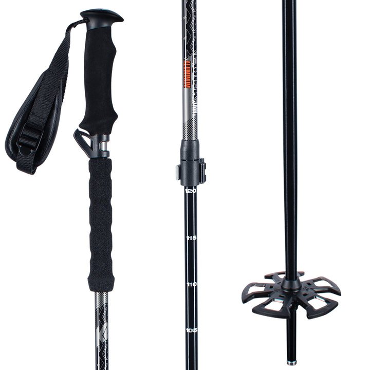 K2 Lockjaw Aluminum EVA Adjustable Ski Poles 2021