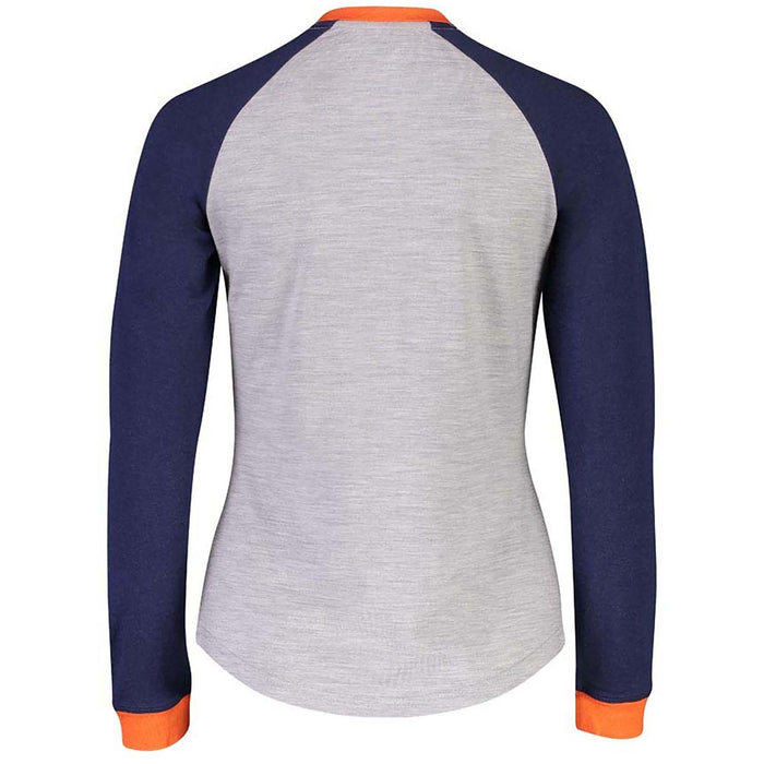 MONS ROYALE The Go To Raglan Top - Women's Navy/Grey Marl