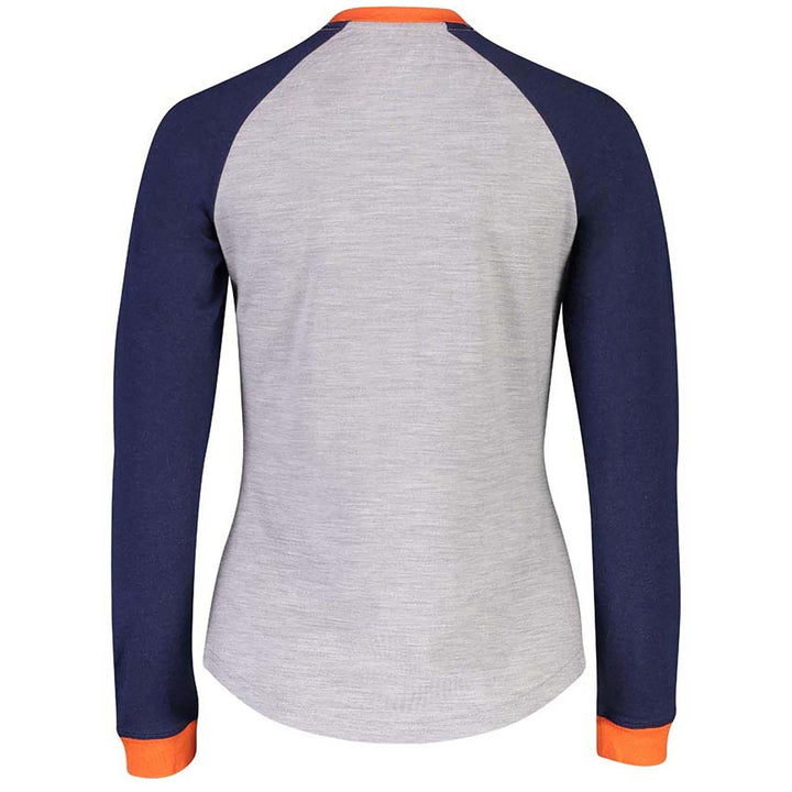 MONS ROYALE The Go To Raglan Top - Women's Navy/Grey Marl