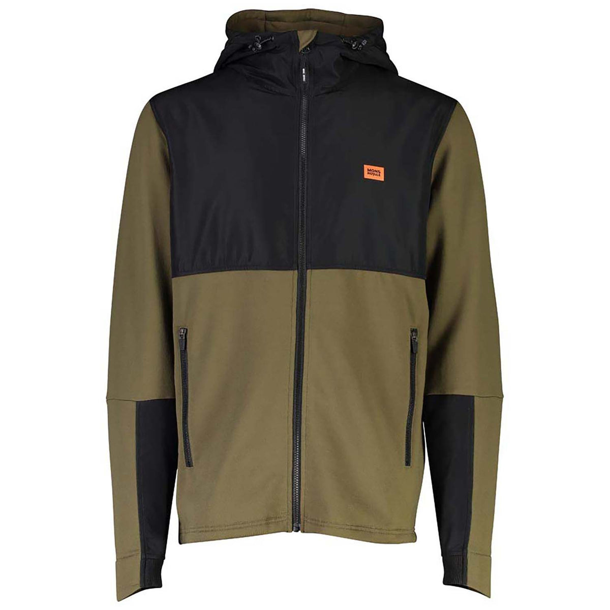 MONS ROYALE Decade Tech Mid Hoodie - Men's Canteen/Black